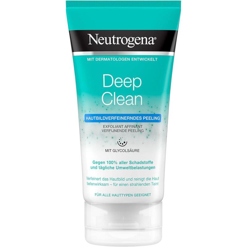 Neutrogena Skin Detox exfoliante refinador de la piel, exfoliante de lavado suave con ácido glicól